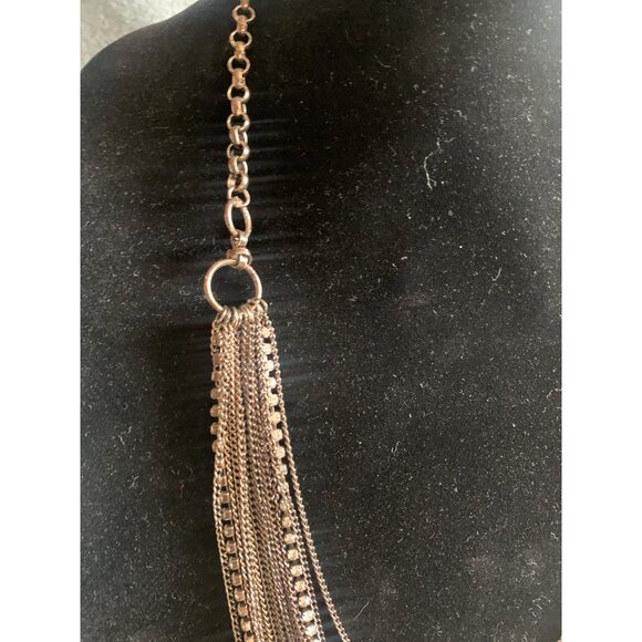 Multi-Layered Chain Necklace by Daisy Fuentes Jewelry 28" Antique Bronze - Picture 4 of 9